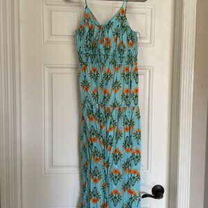 Moon River Blue Floral Dress